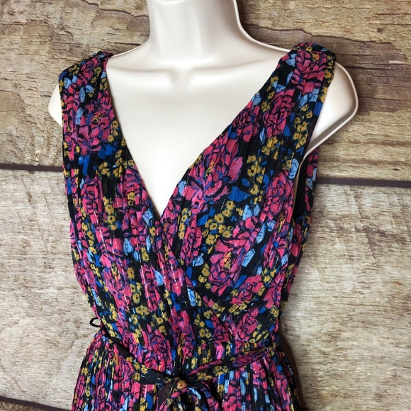 Modcloth Womens Small Purple Floral Maxi Dress - Picture 5 of 11